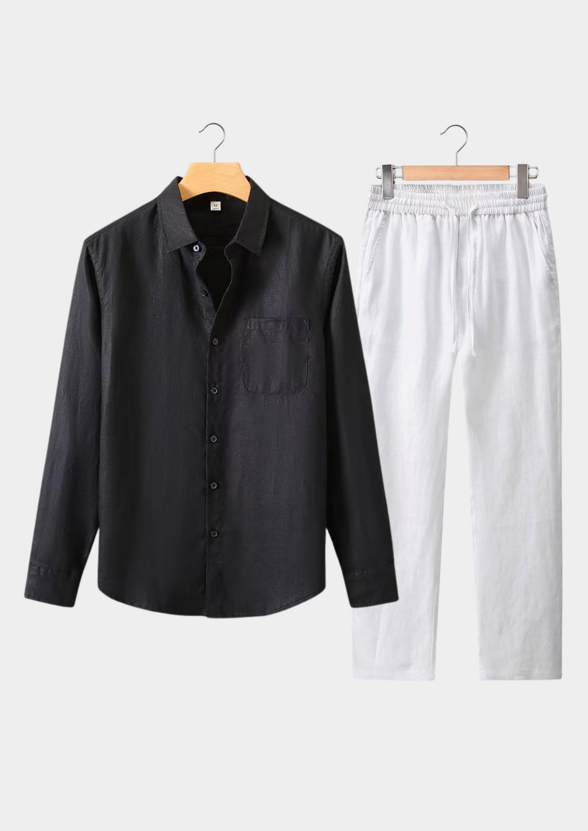 Dolcevita Longsleeve Summer Set - Black/white | Portovelli