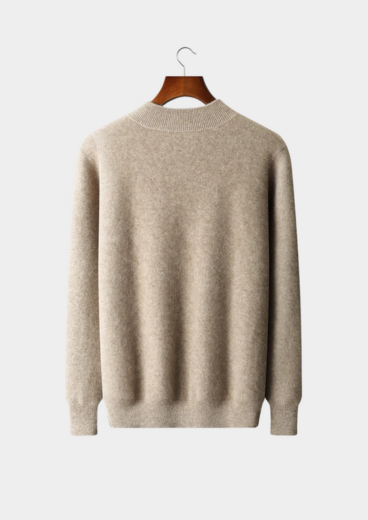 Premium Cashmere Two Tone Zip Cardigan | Portovelli