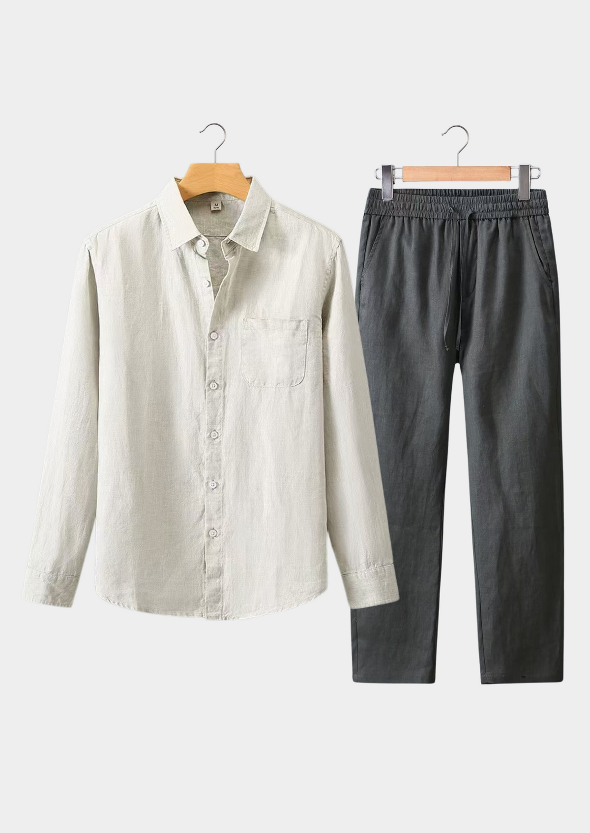 Dolcevita Longsleeve Summer Set - Beige/gray | Portovelli