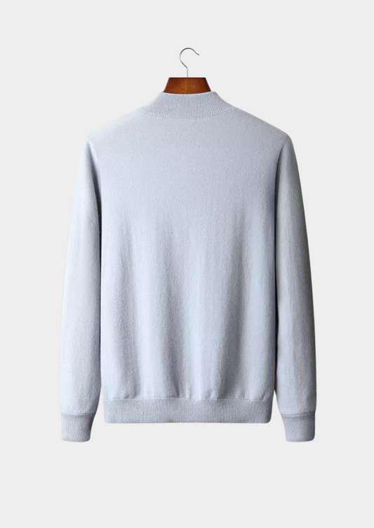 Pure Extra-Fine Merino Wool Zip Cardigan | Portovelli