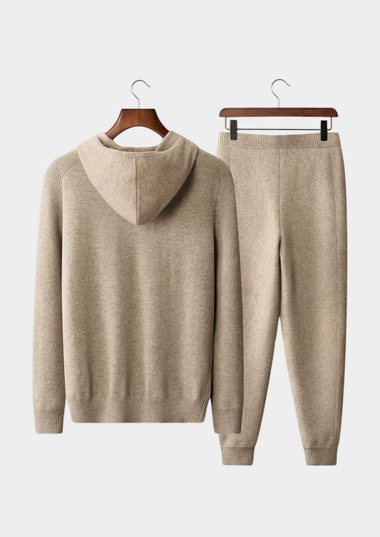 Premium Cashmere Sand Kilian Leisure Set | Portovelli