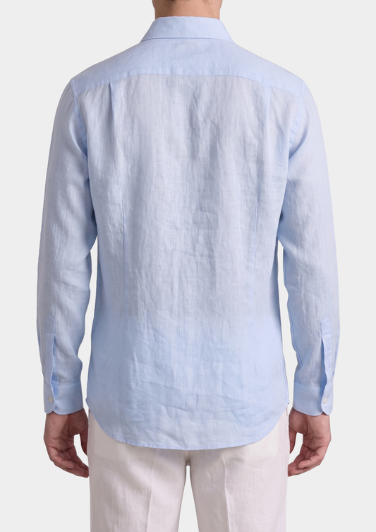 Amalfi Coastal Shirt - Light Blue | Portovelli