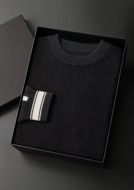 Premium Cashmere Black Vienna Leisure Set | Portovelli