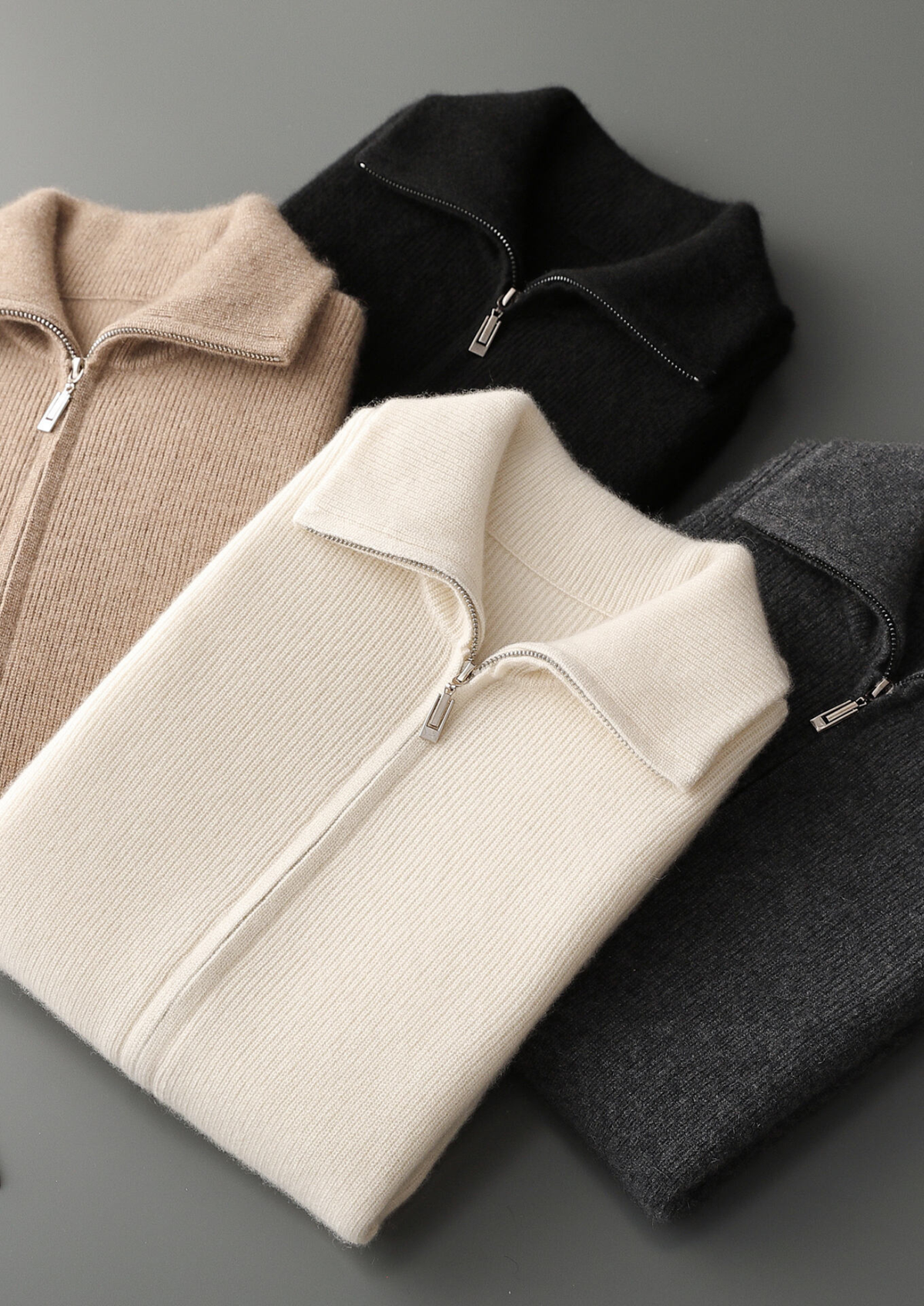 Pure Cashmere Beige Body Warmer Vest | Portovelli