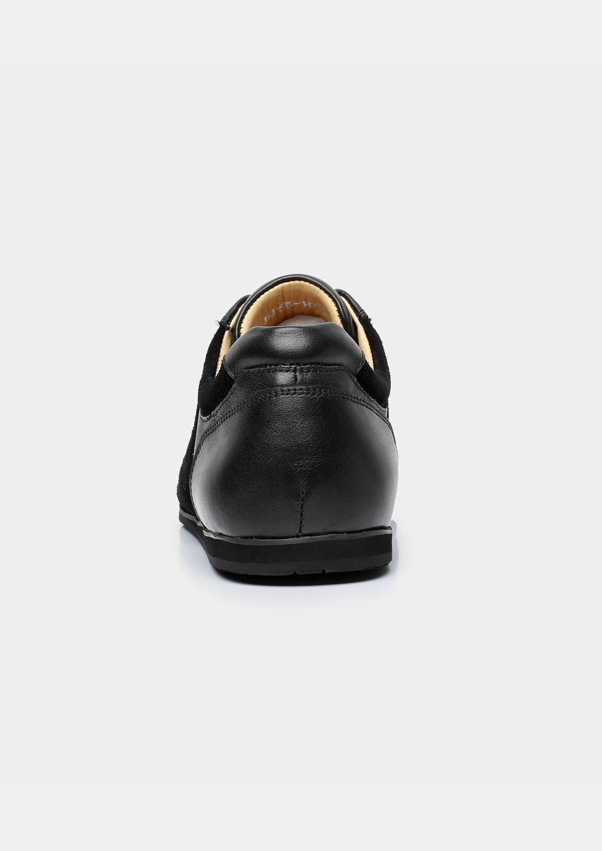 Black Retro Hybrid Suede Leather Runner | Portovelli