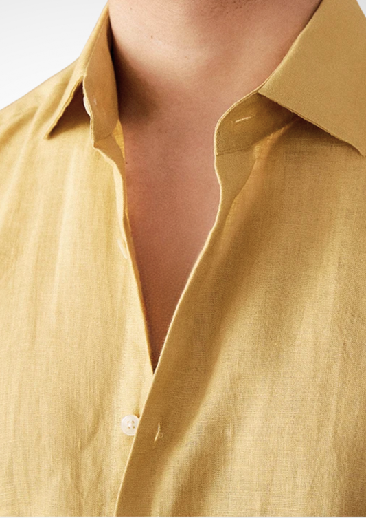 Portofino Coastal Shirt - Yellow | Portovelli