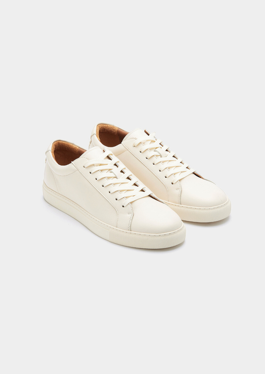 Ivory Essential Leather Sneaker | Portovelli