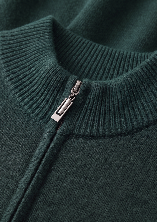Pure Extra-Fine Merino Wool Sea Green Luzzo Set | Portovelli