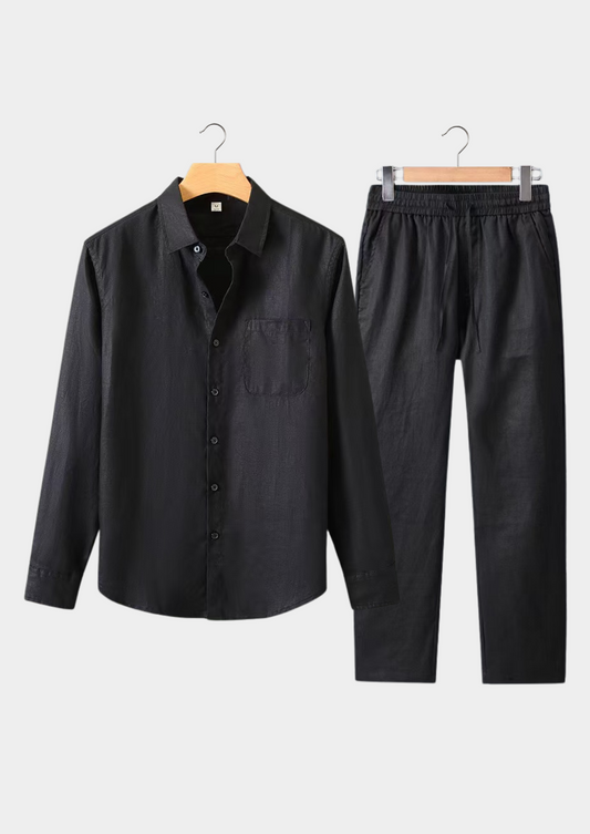 Dolcevita Longsleeve Summer Set - All Black | Portovelli