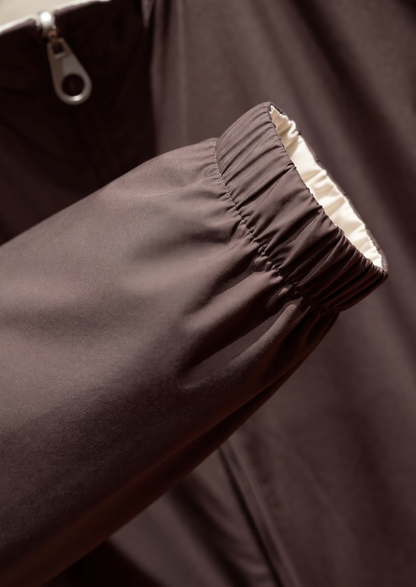 Coffee Technical Windbreaker Jacket | Portovelli