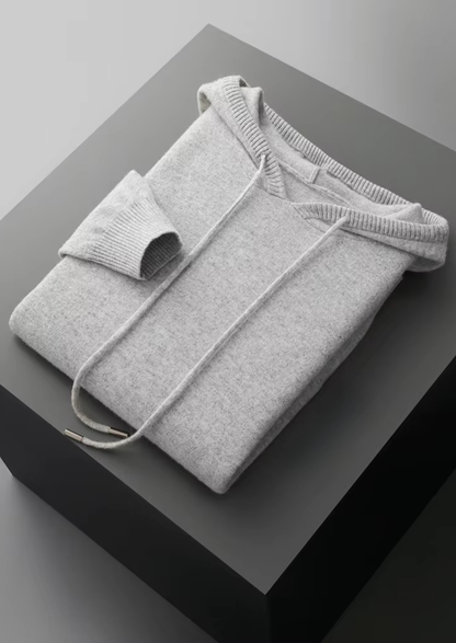 Pure Extra-Fine Merino Wool Leisure Hoodie | Portovelli