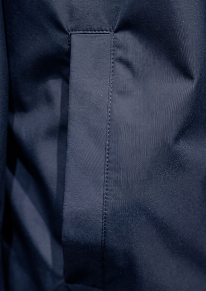 Navy Blue Technical Windbreaker Jacket | Portovelli