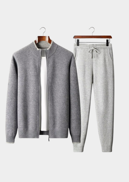 Pure Extra-Fine Merino Wool Two Tone Set | Portovelli