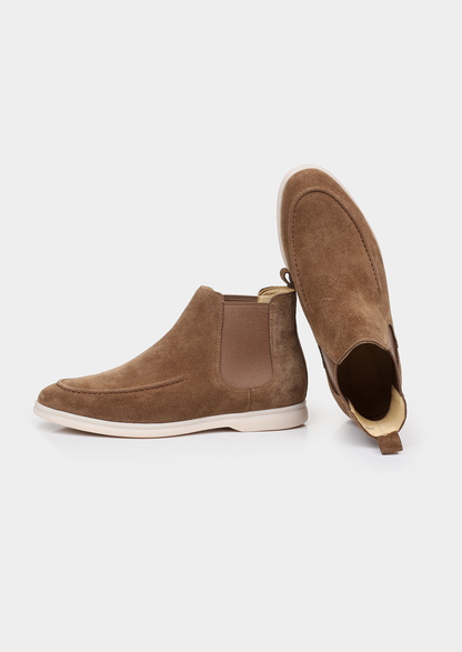 Light Brown Suede Chelsea Boot | Portovelli