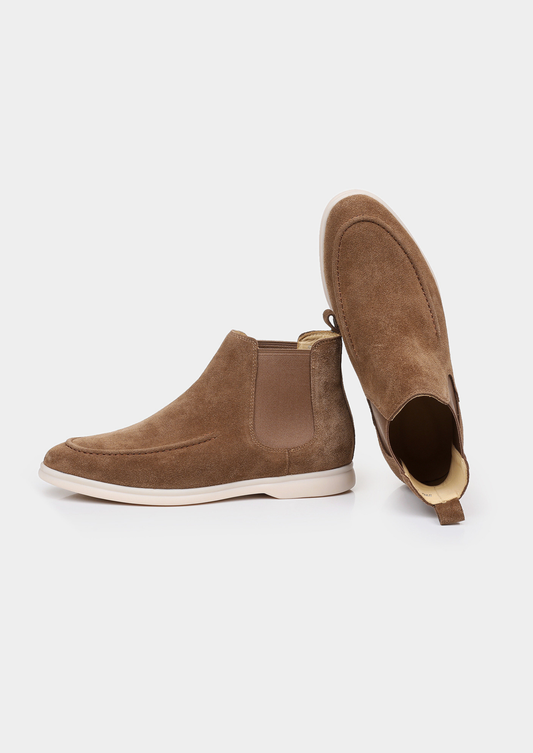 Light Brown Suede Chelsea Boot | Portovelli