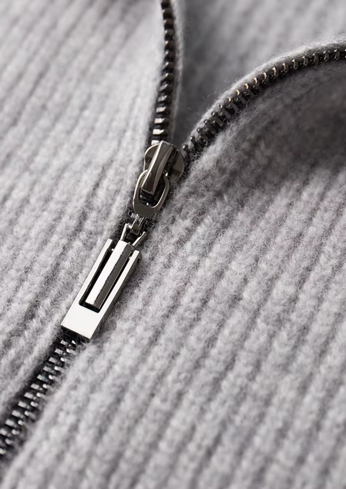 Pure Extra-Fine Merino Wool Ribbed Cardigan | Portovelli