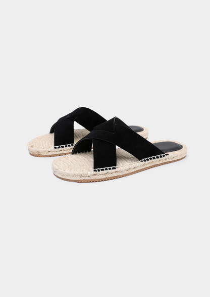 Black Resort Sandal | Portovelli