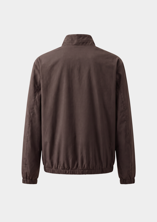 Coffee Technical Windbreaker Jacket | Portovelli