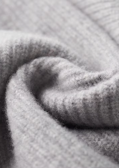 Pure Extra-Fine Merino Wool Ribbed Cardigan | Portovelli