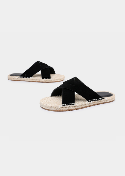 Black Resort Sandal | Portovelli