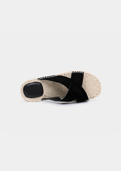 Black Resort Sandal | Portovelli