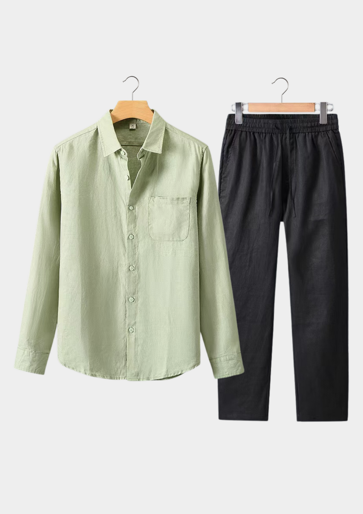 Dolcevita Longsleeve Summer Set - Mint Green/black | Portovelli