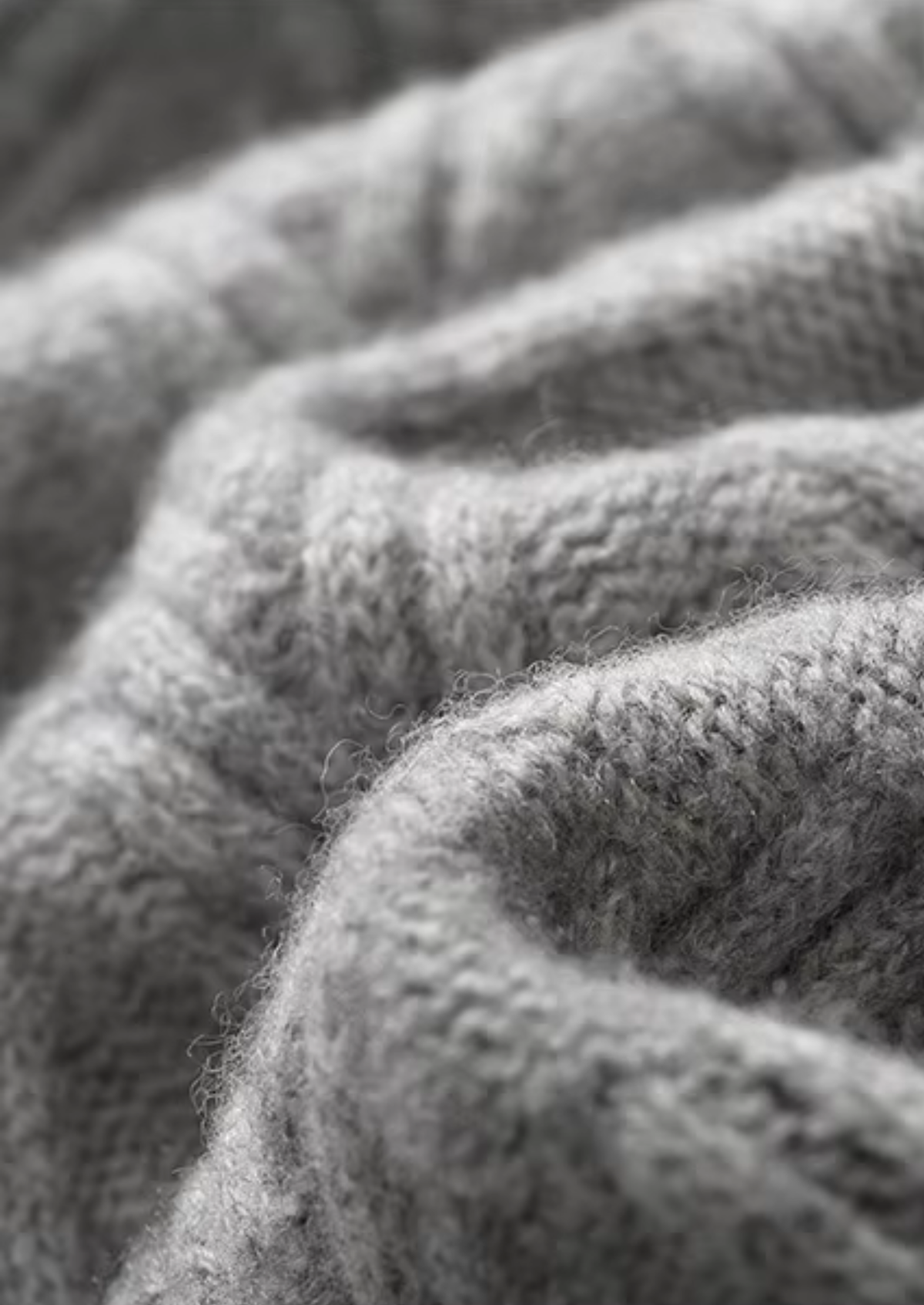 Pure Extra-Fine Merino Wool Herringbone Crewneck | Portovelli