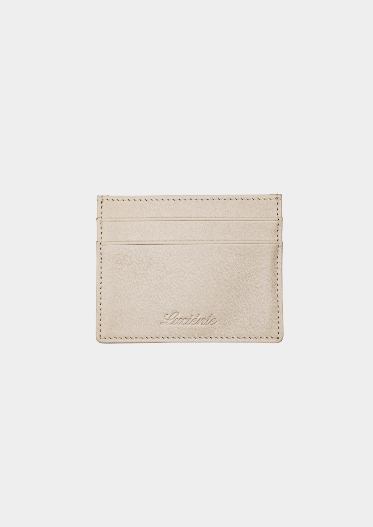 Essential Calfskin Leather Cardholder - Taupe | Portovelli