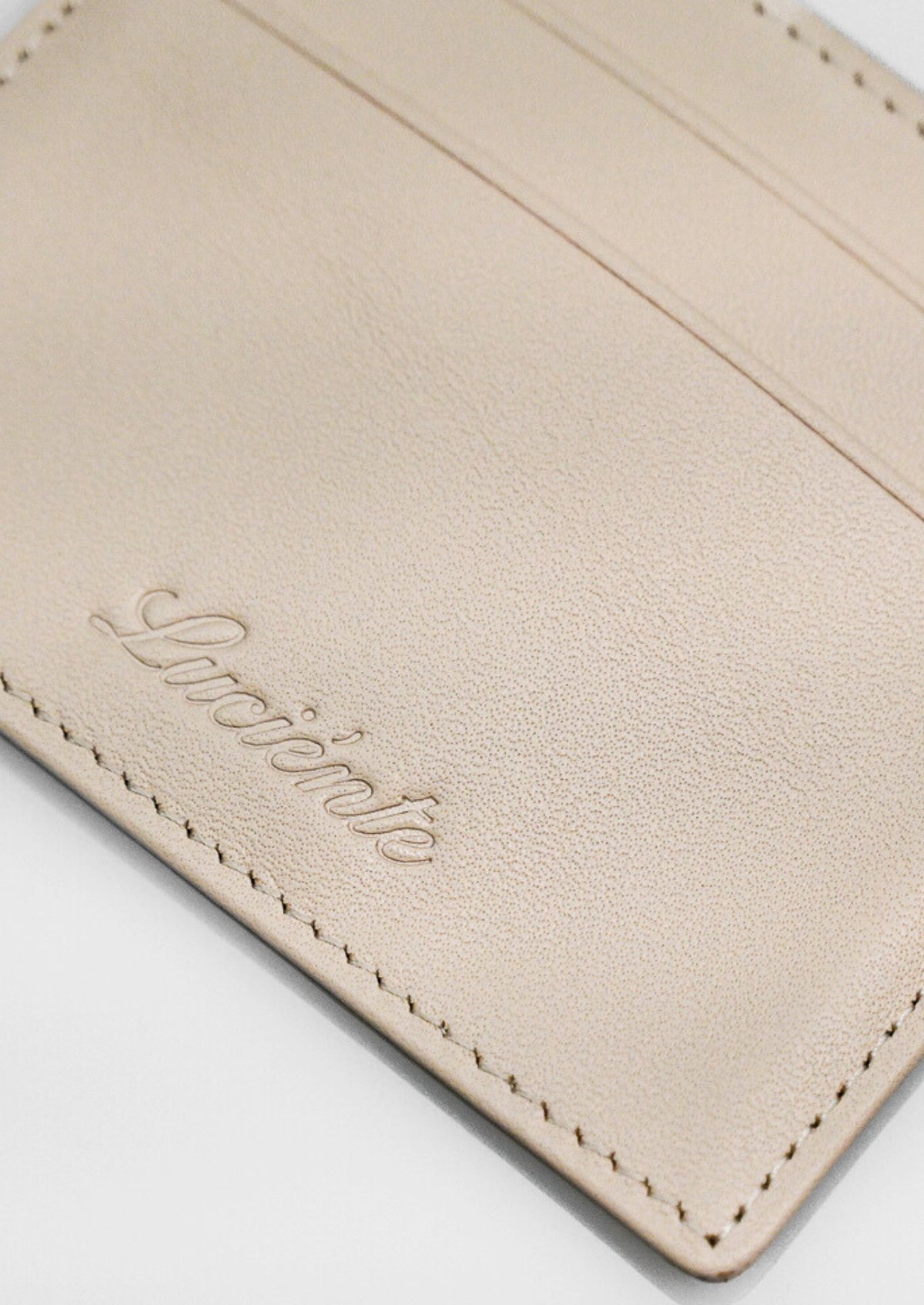 Essential Calfskin Leather Cardholder - Taupe | Portovelli