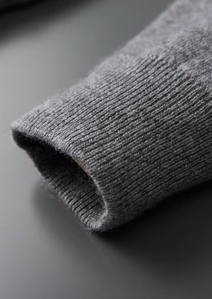 Pure Extra-Fine Merino Wool Polo Zip Cardigan | Portovelli
