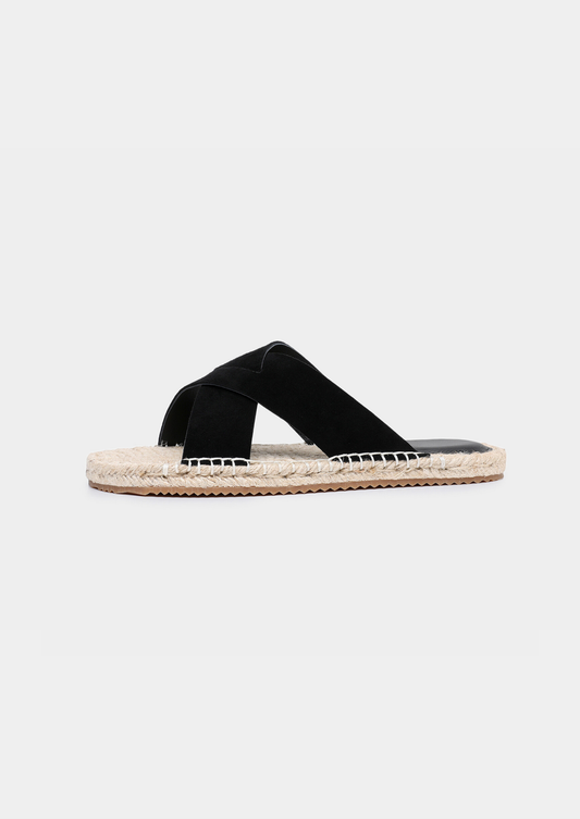 Black Resort Sandal | Portovelli