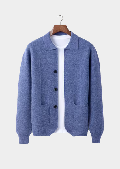 Pure Extra-Fine Merino Wool Button Overshirt | Portovelli