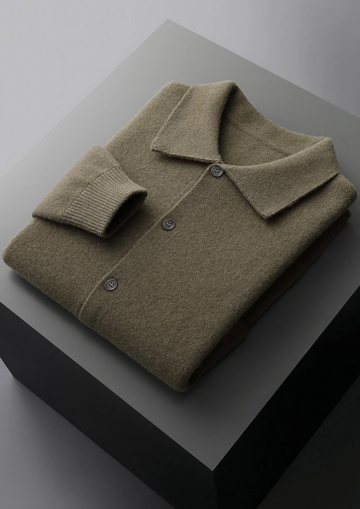 Pure Extra-Fine Merino Wool Button Overshirt | Portovelli