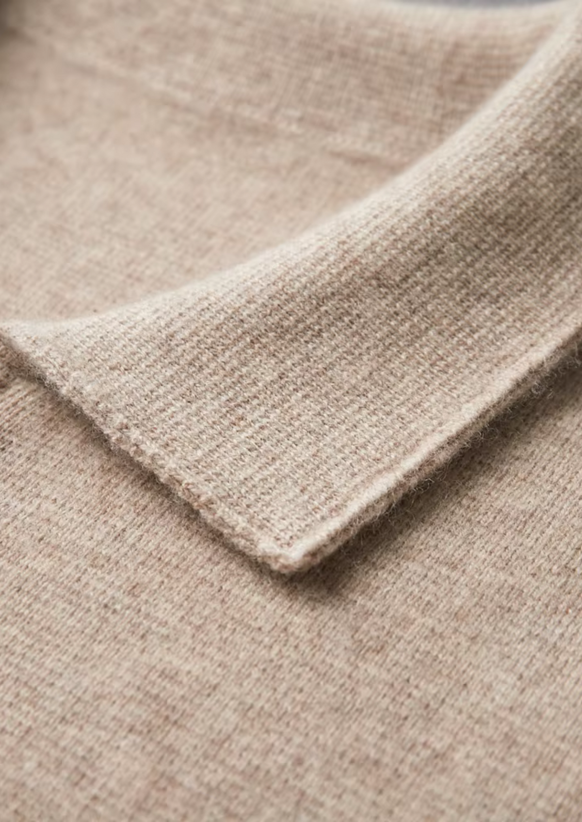 Pure Extra-Fine Merino Wool Zip Polo Cardigan | Portovelli