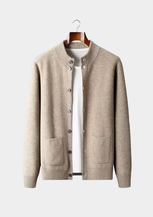 Premium Cashmere Button Cardigan | Portovelli