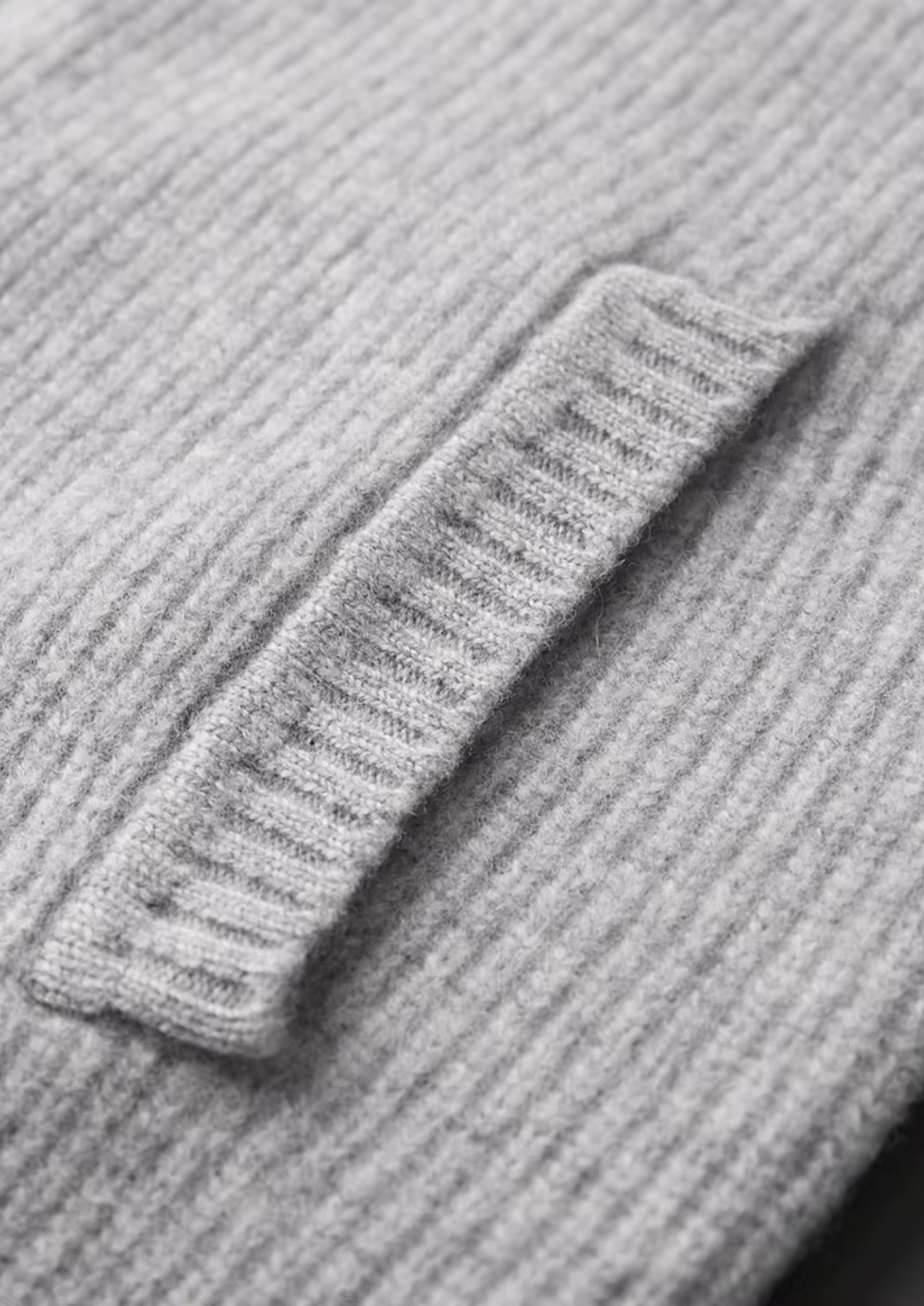 Pure Extra-Fine Merino Wool Ribbed Cardigan | Portovelli