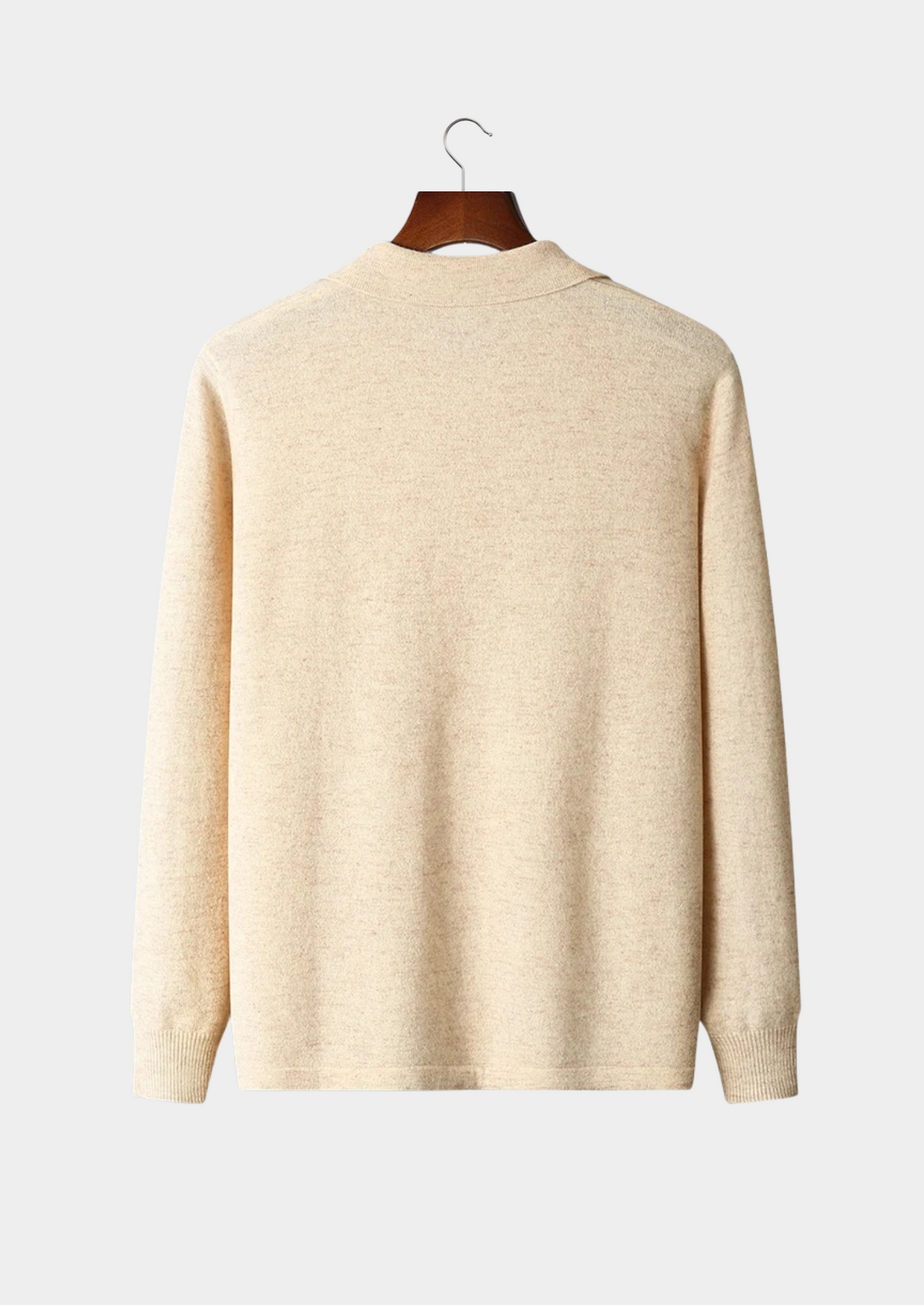 Pure Extra-Fine Merino Wool Polo Cardigan | Portovelli