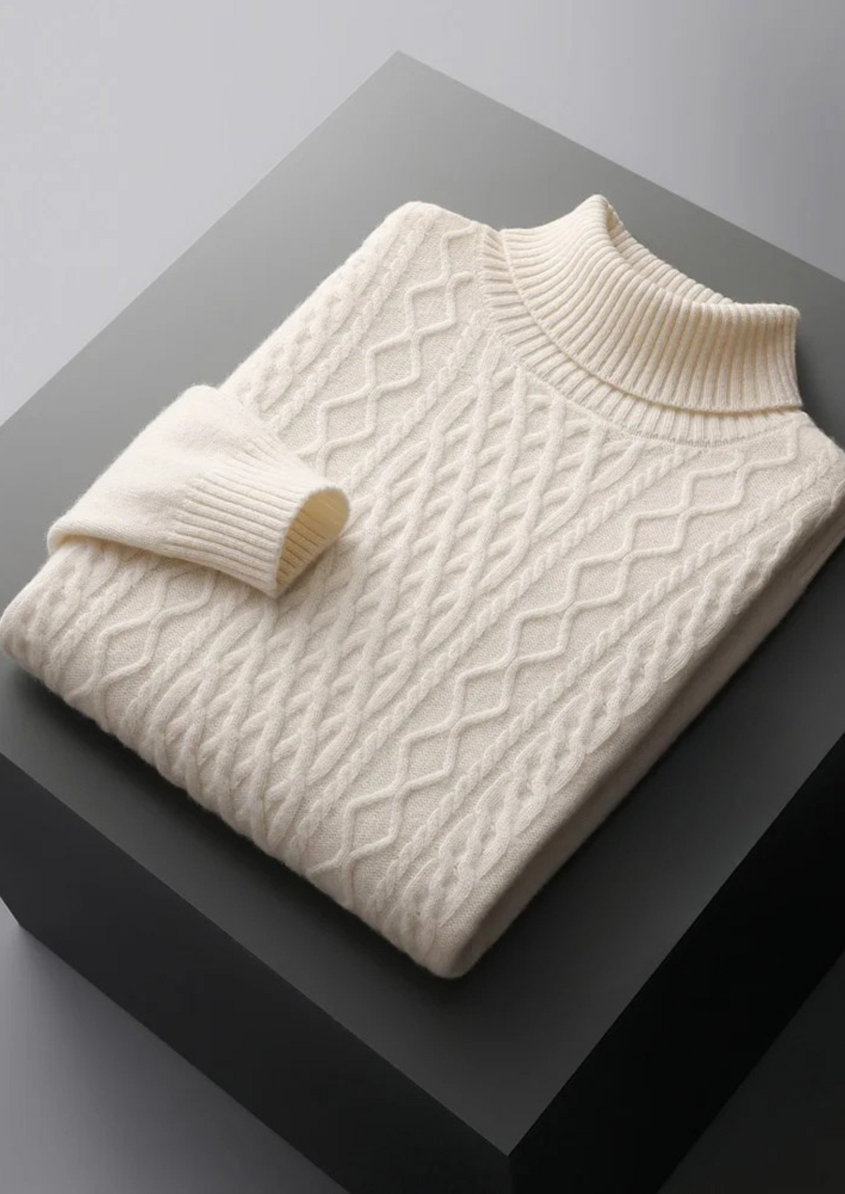 Pure Extra-Fine Merino Wool Wintertime Rollneck | Portovelli
