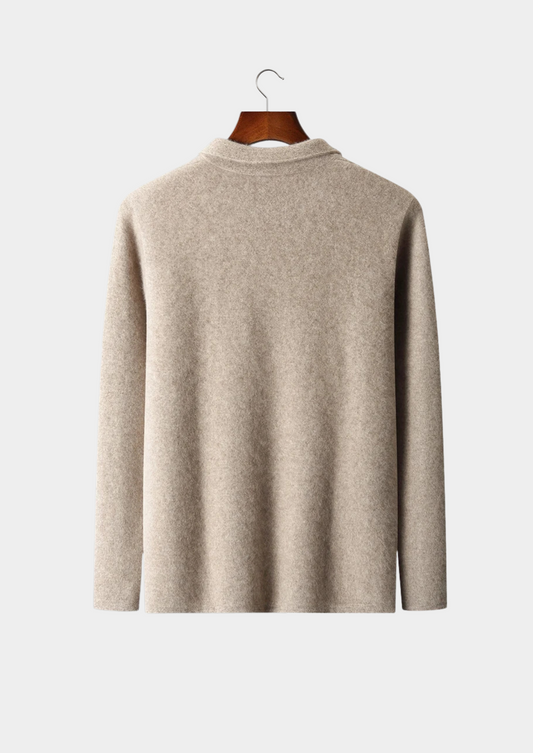 Premium Cashmere Zipper Cardigan | Portovelli