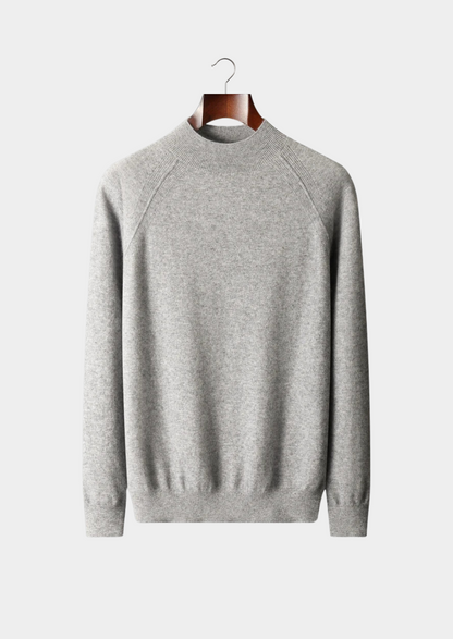 Pure Extra-Fine Merino Wool Raglan Mockneck | Portovelli