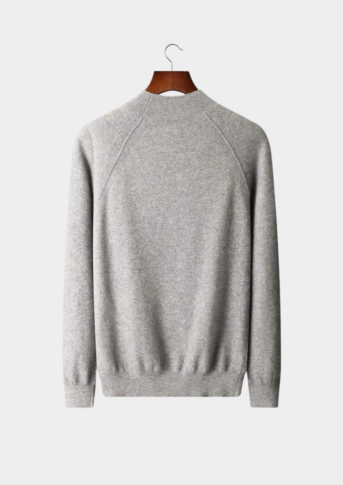 Pure Extra-Fine Merino Wool Raglan Mockneck | Portovelli