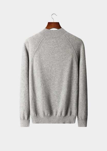 Pure Extra-Fine Merino Wool Raglan Mockneck | Portovelli