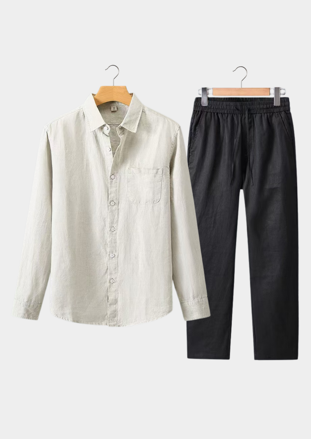 Dolcevita Longsleeve Summer Set - Beige/black | Portovelli