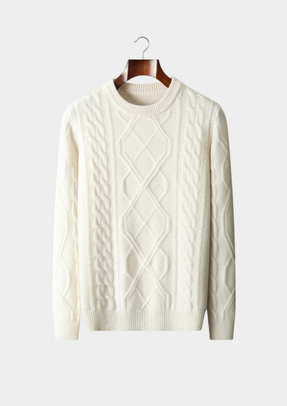 Pure Extra-Fine Merino Wool Wintertime Crewneck | Portovelli