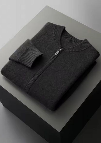 Pure Extra-Fine Merino Wool Black Falconi Set | Portovelli