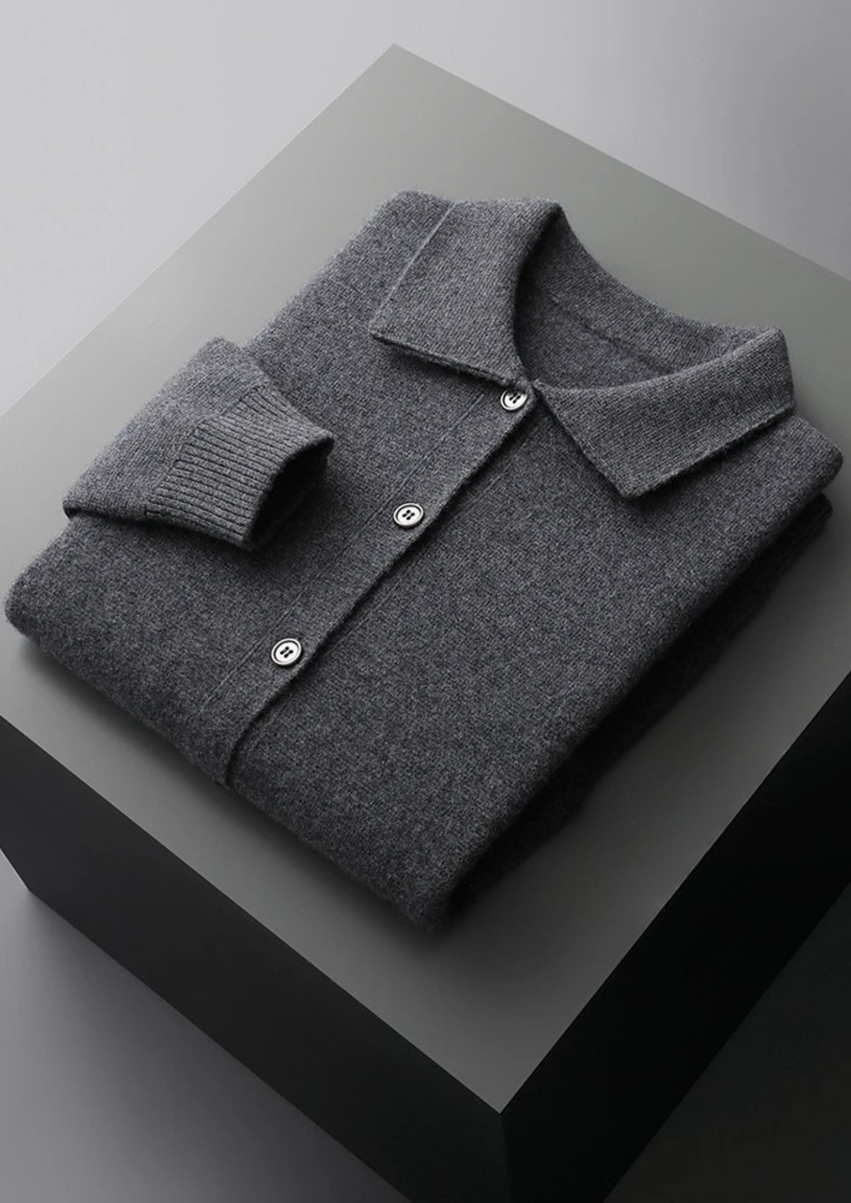 Pure Extra-Fine Merino Wool Button Overshirt | Portovelli