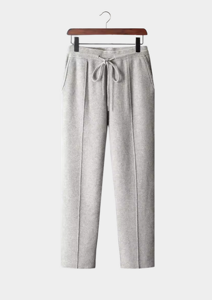 Pure Extra-Fine Merino Wool Leisure Trousers | Portovelli