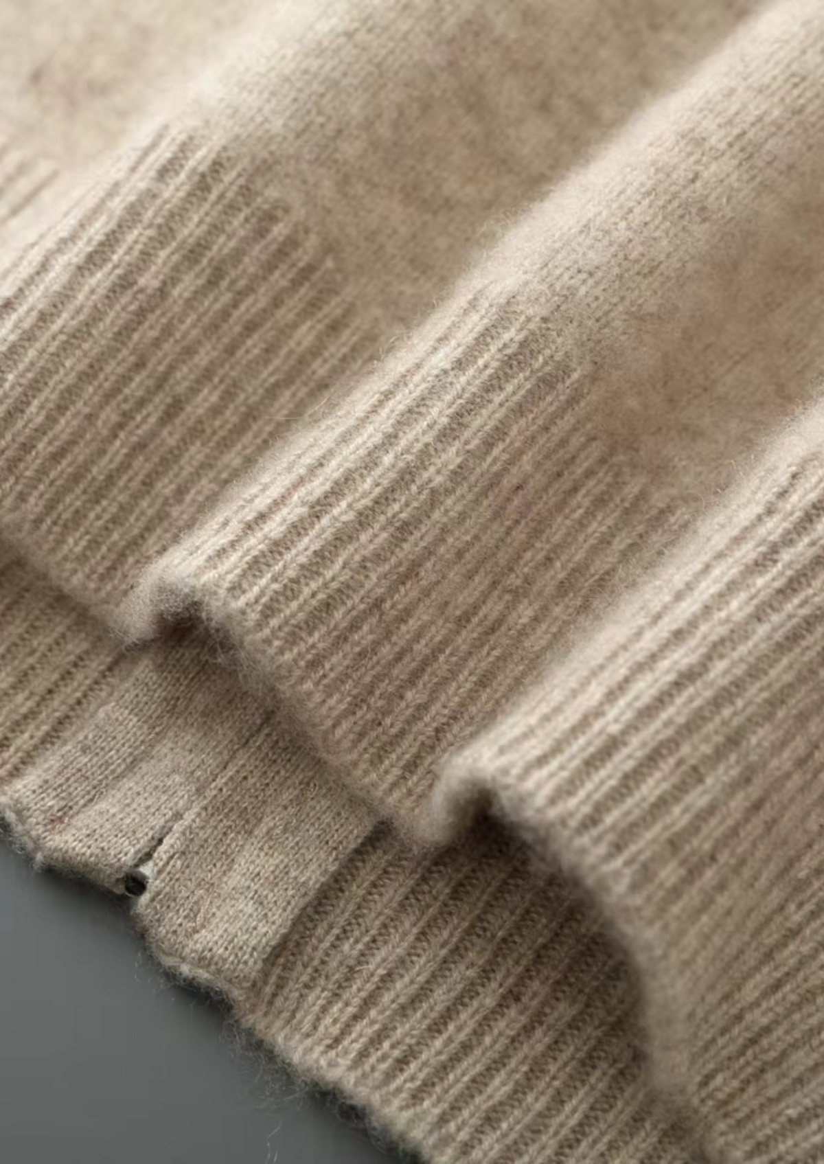 Pure Extra-Fine Merino Wool Zipper Cardigan | Portovelli
