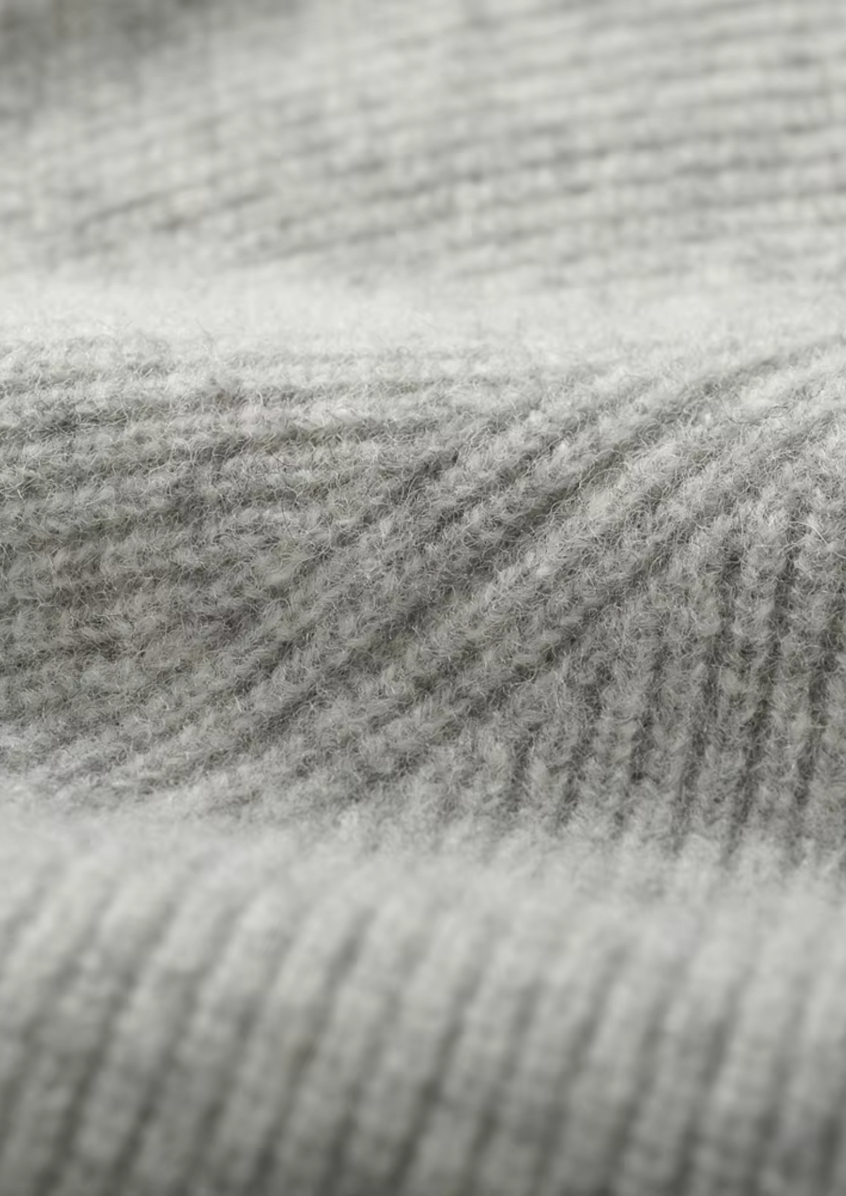Pure Extra-Fine Merino Wool Ribbed Zip Hoodie | Portovelli
