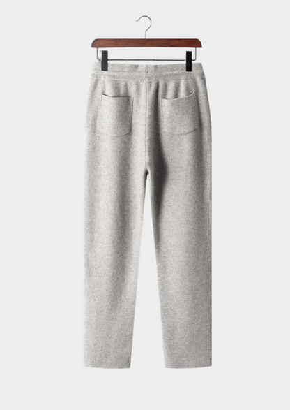 Pure Extra-Fine Merino Wool Leisure Trousers | Portovelli